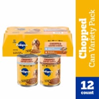 Pedigree Chopped Ground Dinner Chicken Liver & Beef and Beef Adult Wet Can Dog Food