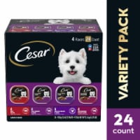Cesar Adult Soft Wet Dog Food Beef Filet Mignon Chicken & Porterhouse Steak Variety Pack Perspective: Main