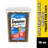 TEMPTATIONS MixUps Surfers Delight Tuna Shrimp & Salmon Flavor Adult Cat Treats