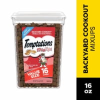 Temptations MixUps Crunchy and Soft Cat Treats Backyard Cookout Chicken Liver & Beef Flavor Perspective: Main