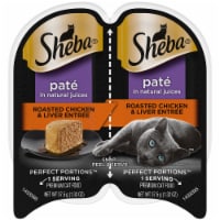 SHEBA PERFECT PORTIONS Pate Roasted Chicken & Liver Entree Adult Wet Cat Food