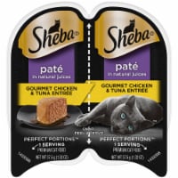 SHEBA PERFECT PORTIONS Pate Gourmet Chicken & Tuna Entree Adult Wet Cat Food