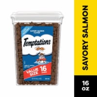 Temptations Classic Savory Salmon Flavor Crunchy and Soft Adult Cat Treats