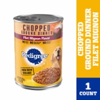 Pedigree Chopped Ground Dinner Filet Mignon Wet Can Adult Dog Food