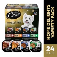Cesar Home Delights Beef Stew Turkey Pot Roast Vegetable Chicken Noodle Vegetable Adult Wet Dog Food