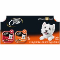 Cesar Canine Cuisine Beef and Chicken & Liver Recipe Wet Dog Food Variety Pack Perspective: Main