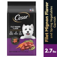 CESAR Filet Mignon & Spring Vegetables Adult Small Breed Dry Dog Food