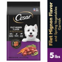 CESAR Filet Mignon & Spring Vegetables Adult Small Breed Dry Dog Food