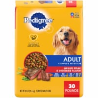 Pedigree Grilled Steak & Vegetable Adult Dry Dog Food Perspective: Main