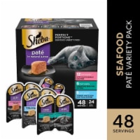 Sheba Perfect Portions Pate Seafood & Salmon & Whitefish & Tuna Adult Wet Cat Food Variety Pack