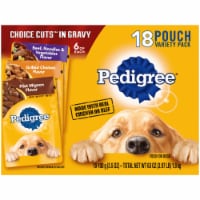 Pedigree Choice Cuts In Gravy Adult Soft Wet Dog Food Variety Pack Pouches Perspective: Main