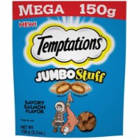 Temptations Jumbo Stuff Savory Salmon Flavor Cat Treats Pouch
