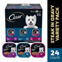 Cesar Filet Mignon New York Strip and Prime Rib Adult Wet Dog Food