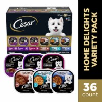 Cesar Home Delights Adult Soft Wet Dog Food Classic Loaf in Sauce Variety Pack Perspective: Main