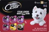 Cesar Classic Canine Cuisine Steak Lovers Wet Dog Food Variety Pack 36 Count Perspective: Main