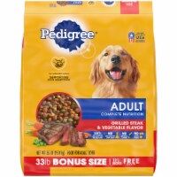Pedigree® Adult Complete Nutrition Grilled Steak & Vegetable Flavor Dry Dog Food Bonus Size