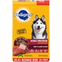 Pedigree® High Protein Beef & Lamb Flavor Adult Dry Dog Food Bonus Size
