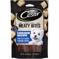 Cesar Grain Free Meaty Bites Chicken Recipe Dog Treats Pouch Perspective: Main