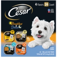 Cesar Canine Cuisine Breakfast & Dinner Wet Dog Food Variety Pack