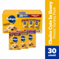 Pedigree Choice Cuts In Gravy Chicken Filet Mignon & Beef Soft Wet Dog Food Pouch Variety Pack