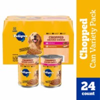 Pedigree Chopped Ground Dinner Wet Dog Food Variety Pack