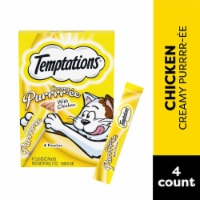 Temptations Creamy Puree with Chicken Lickable Squeezable Adult Cat Treats