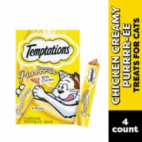 Temptations Creamy Puree Lickable Squeezable Cat Treats with Chicken Perspective: Main