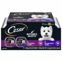 Cesar Butcher's Selects Filet Mignon and Dry-Aged Ribeye Flavors Wet Dog Food Perspective: Main