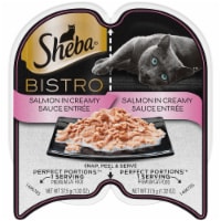 SHEBA PERFECT PORTIONS Bistro Salmon in Creamy Sauce Adult Wet Cat Food