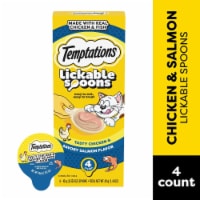 Temptations Lickable Spoons Wet Cat Treat Tasty Chicken and Savory Salmon Flavor Perspective: Main