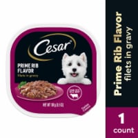 Cesar Filets in Gravy Prime Rib Adult Wet Dog Food