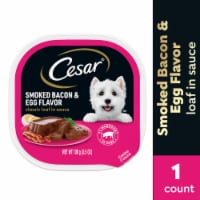 CESAR Classic Loaf in Sauce Smoked Bacon & Egg Adult Wet Dog Food