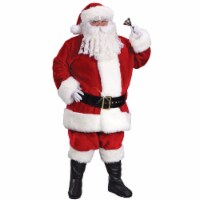 Fun World Regency Plush Crimson Adult Santa Claus Suit Christmas Costume - Standard Size