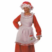Fun World Red and White Plush Velour Mrs. Santa Claus Women Adult Christmas Costume - One