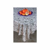 Fun World Web Tablecloth - White/Black Perspective: Main
