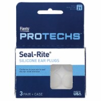 Flents® Protechs Seal-Rite Silicone Ear Plugs - 3 Pair + Case Perspective: Main