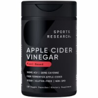 Sports Research Apple Cider Vinegar Pills W/ Cayenne Pepper 120ct.