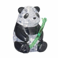 Bepuzzled 9075260 Plastic Crystal Puzzle 3D Panda, Black & White - 41 Piece