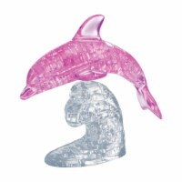 BePuzzled 3D Crystal Dolphin Puzzle - Pink