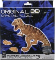 BePuzzled 3D Crystal Puzzle T-Rex - Brown
