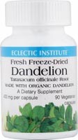 Eclectic Institute Dandelion Vegetarian Capsules Perspective: front