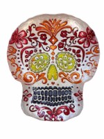 Global Amici Calavera Multi Color Small Glass Plate Perspective: Main