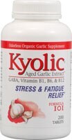 Kyolic Stress and Fatigue Relief Formula Tablets Perspective: front
