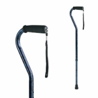 DESIGNER OFFSET CANE - BLUE Perspective: Main