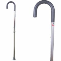 Compass Health Mens Round Handle Cane - Silver Perspective: Main