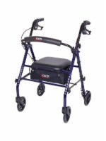 Carex Steel Rollator Walker with Seat and Wheels Perspective: Main