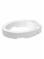Carex Health Brands Hinged Elongated Toilet Seat Riser, Adds 3.5 Inches, 300 Pound Capacity