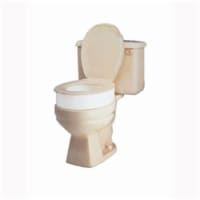 Carex Toilet Seat Riser, Round Raised Toilet Seat Adds 3.5 inches, 300 Pound Weight Capacity