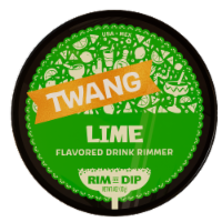 Twang Lime Flavor Drink Rimming Salt Tub Perspective: Main