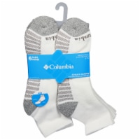 Columbia Men's Large Quarter Socks - White Perspective: Main